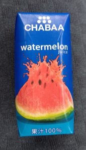 【CHABAA】watermelon juiceを飲んでみた～。
