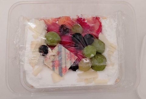 ホリデーフルーツフロマージュケーキ冷蔵保存画像